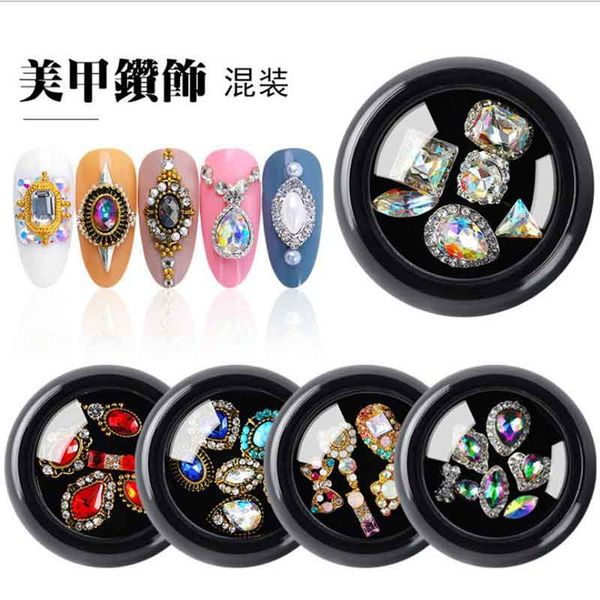 

nail art decorations 24 style mixed diy crystal stones design rhinestone 3d, Silver;gold