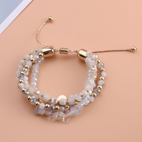 

bracelet chain beads jewelry gift decoration adjustable for women lady girl k2, Black