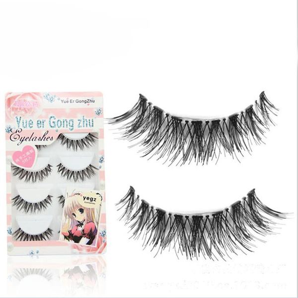 

100set 5pair/set crisscross false eyelashes eye lashes make up long thick fake eyelashes extensions makeup false lashes