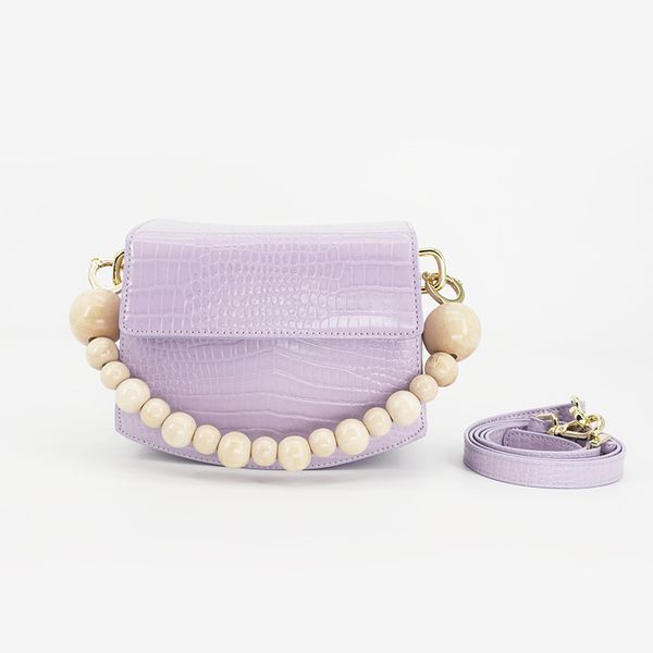 

2020 cross body bag hipster pearl chain shoulder bag summer flip square sling