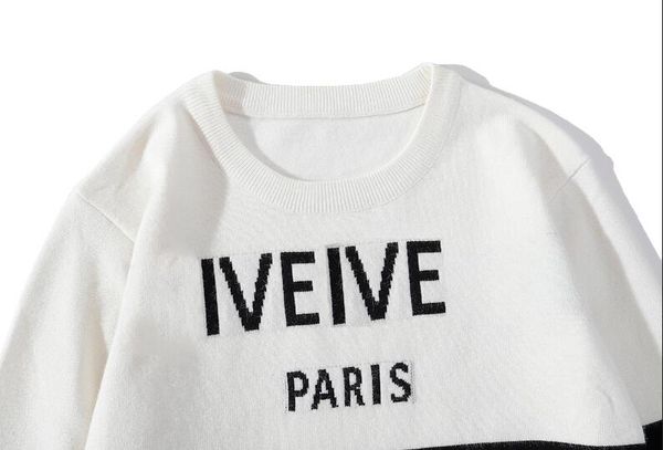 

20fw fashion letters embroidery mens women sweaters men hoodies pullover sweatshirt men clothing size -2xl high quality, White;black