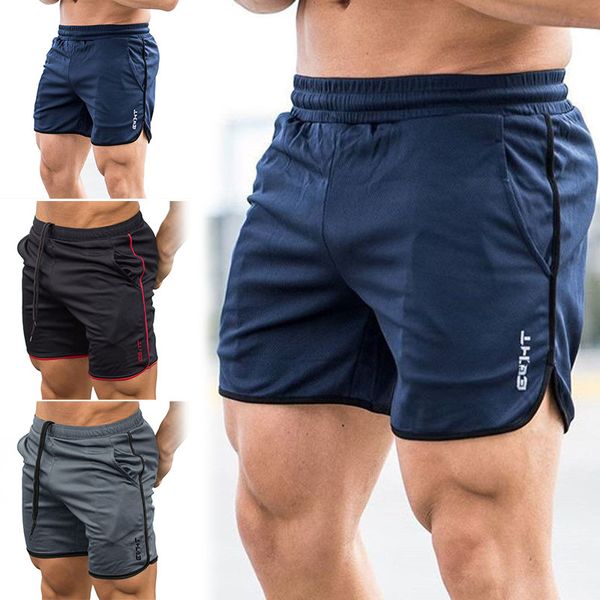 

running shorts 2021 camo sports men double-deck quick dry sport fitness jogging workout short pants, Black;blue