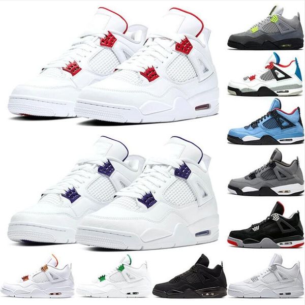 

sail bred 4 4s guava ice men basketball shoes 1 1s travis obsidian unc fearless toe black cat purple turbo green twist sport sneakers