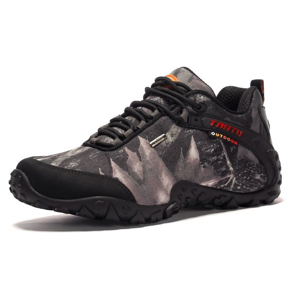 

boots 2021 style outdoor camouflage low hiking shoes men's wholesale autumn waterproof army fans camping, Black