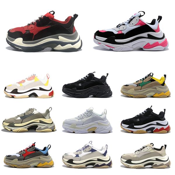 

balenciaga тройной платформа кроссовки мужчины женщины chaussures париж mens тренеров теннис моды старый папа обувь 36-45 vintage повседневн