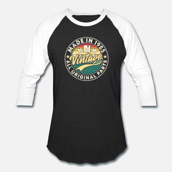 

made in 1985 t shirt men designing cotton round collar normal fit comfortable summer style novelty shirt, White;black