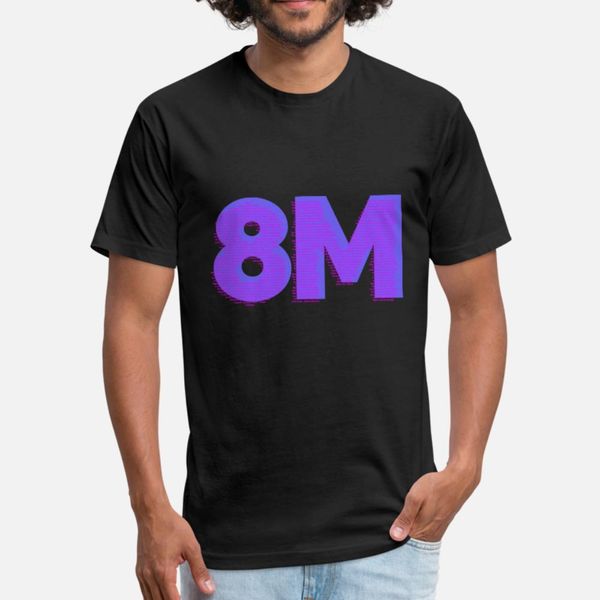 

8m t shirt men design 100% cotton s-3xl basic solid loose new style summer original shirt