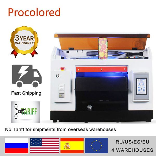 

procolored dtg printer automatic led uv flatbed printers a3 a4 print size for t shirt phone case tshirt logo p diy printing
