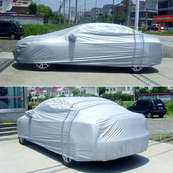 

car cover indoor outdoor sunscreen heat uv sun shade cover scratch-resistant protect from sun rain snow and dust car umbrella