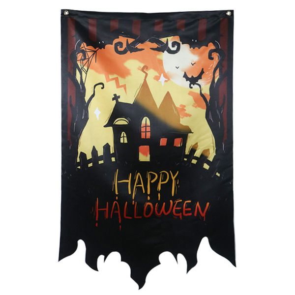 

new halloween decoration flag halloween flag 60*103cm bar ktv restaurant school event scene props color flag aha893