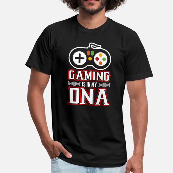 

gaming is in my dna t shirt men printing short sleeve round collar cool fitness fashion summer style trend shirt