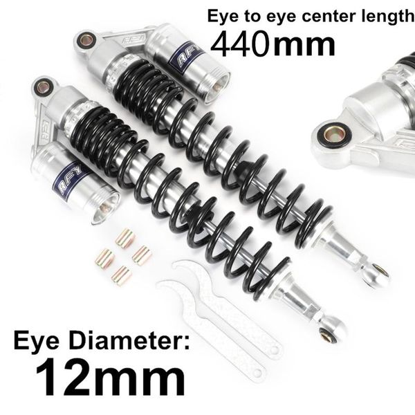 

440mm off-road moto air absorber rear suspension for motorcycle atv scooter pit bike for motors