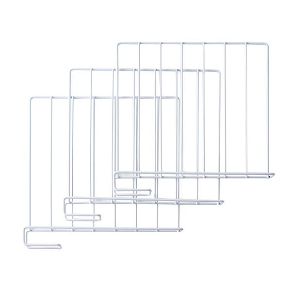 

3pcs home adjustable wardrobe partition organizer closet shelf divider separator