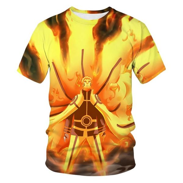 

summer japan anime naruto uchiha sasuke male cartoon cool clear printing 3d print shirts funny oversized plus size men clothing
