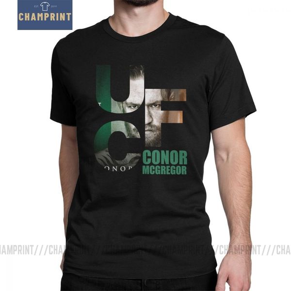 

man's boxing t shirts conor mcgregor crazy short sleeve tee shirt crewneck clothes 100% cotton t-shirt