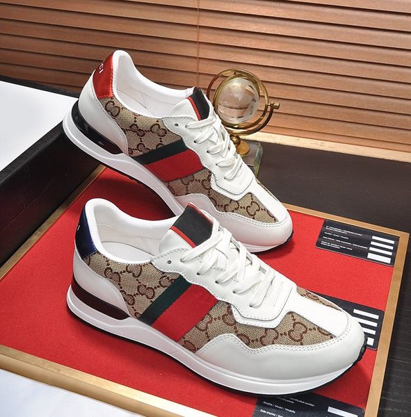 

new classic designers shoes triple red green sneakers mens running shoes casual flat sneakers leather chaussures driving trainers sa9