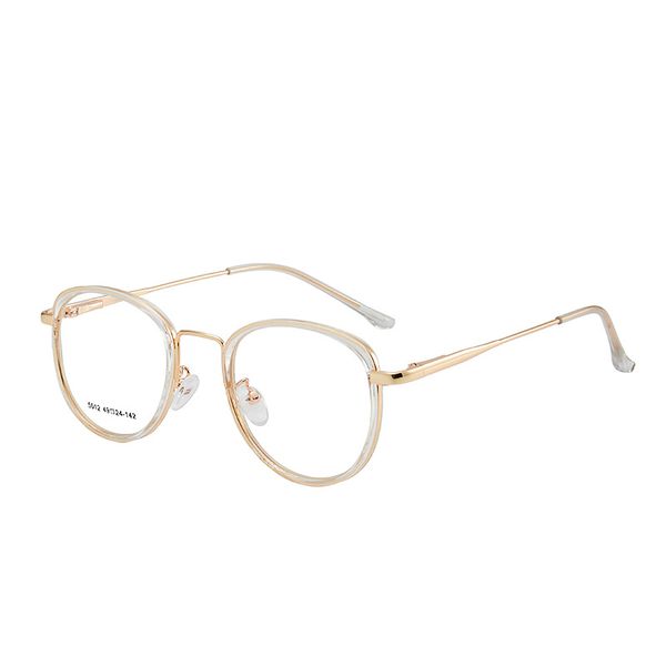 

women men round eyeglasses frame acetate fashion woman men stylish female glasses optical prescription eyewear 5012, Black