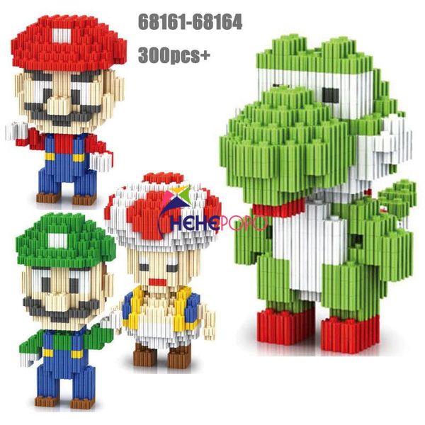 

игрушки мультфильм классического среднего строительство diy марио кирпичи игрушка сборка 300pcs 68164 блок маленькой модели образования супе