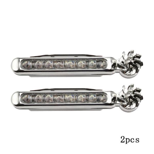 

2 pcs wind power 8 led car daytime running light fog light car driving lights rdr