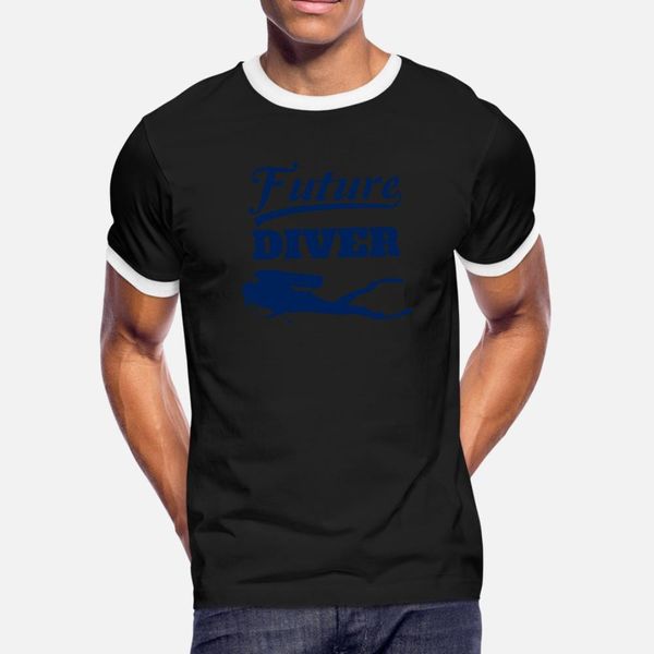 

kids future diver product scuba diving design for t shirt men design 100% cotton o neck normal sunlight basic summer style family shirt