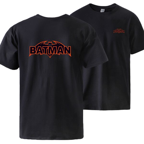 

batman bruce batman print t shirts 2020 man brand loose sportswear 100% cotton male hip hop streetwear man tshirts tees