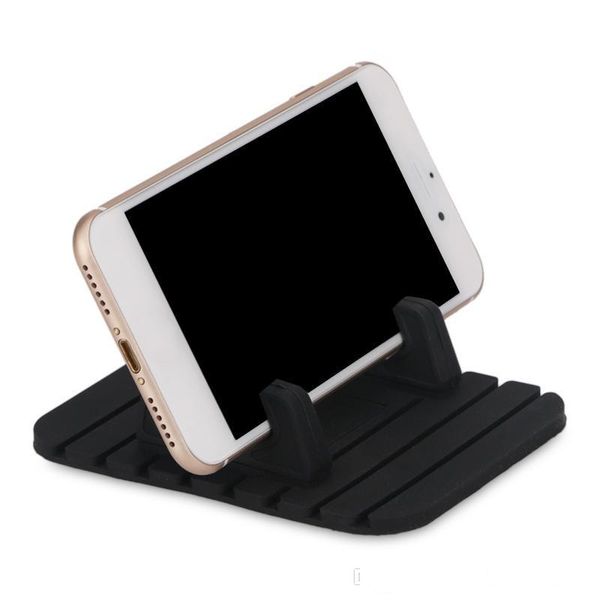 

2017 universal silicone car holder soft silicone deskanti slip mat holder stand bracket for mobile phone