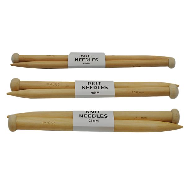 

2pcs супер толстые bamboo спицы свитер ткачество крючком главная шитье