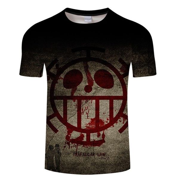 

hipster anime one piece monkey d luffy print men summer asian 3d print shirts oversized horror anime men clothing