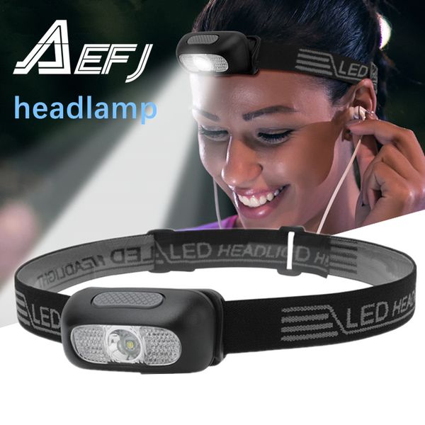 

headlamps led r5 mini headlamp red white headlight usb rechargeable head torch lamp light camping +usb line