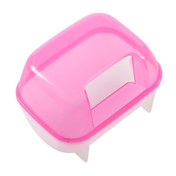 

racing jackets pink white small hamsters bathing sand cage pet bathroom 10 x 7 7cm, Black;red