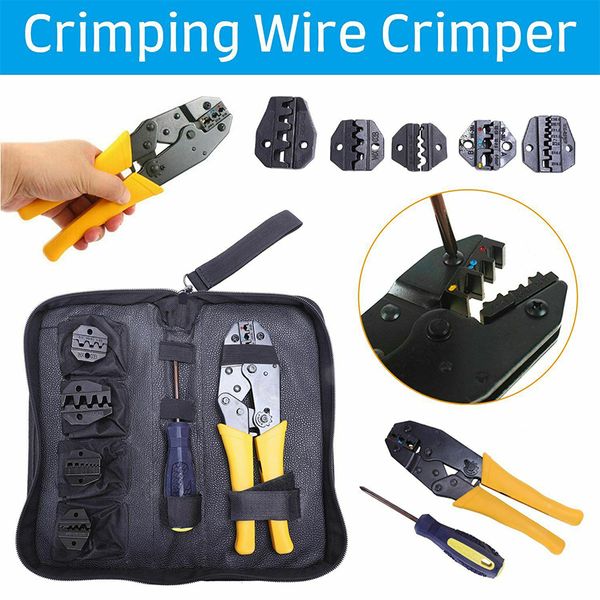 

professional wire crimpers multifunctional ratcheting terminal crimping pliers wire strippers crimper tool cord end