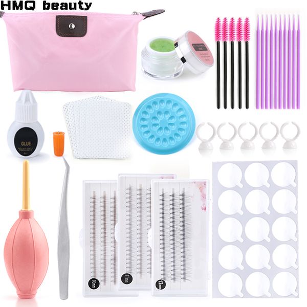 

false eyelashes 12 in 1 grafting set for beginners themselves to open the eyes no-smell glue mink soft lahes extensions