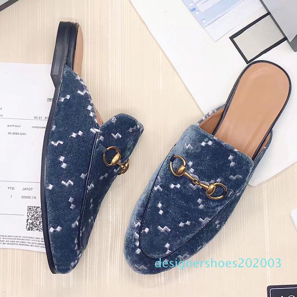 

марка мужчины princetown меха мюллера тапочка роскошные кожаные бездельников обувь замша бархата зимы башмачок мокасины muller плоские мехов, Black