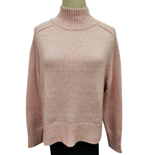 

autumn/winter nylon sweater knitwear pullover fashion knit sweater semi-turtleneck pullover ladies temperamentslim sweater comfortable skin, White;black