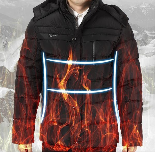 

fashion 19ss warm coats designer clothing men fathers down jackets winter black