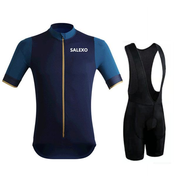 

racing sets 2021 summer men short sleeve cycling clothing quick dry bicycle clothes jersey mtb ropa ciclismo bike shorts suit, Black;blue