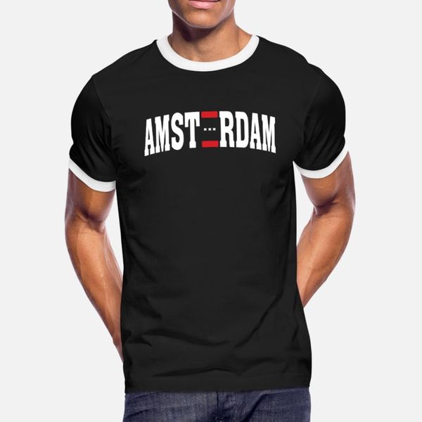 

amsterdam netherlands souvenir gift t shirt men designer short sleeve size s-3xl leisure interesting humor spring autumn outfit shirt