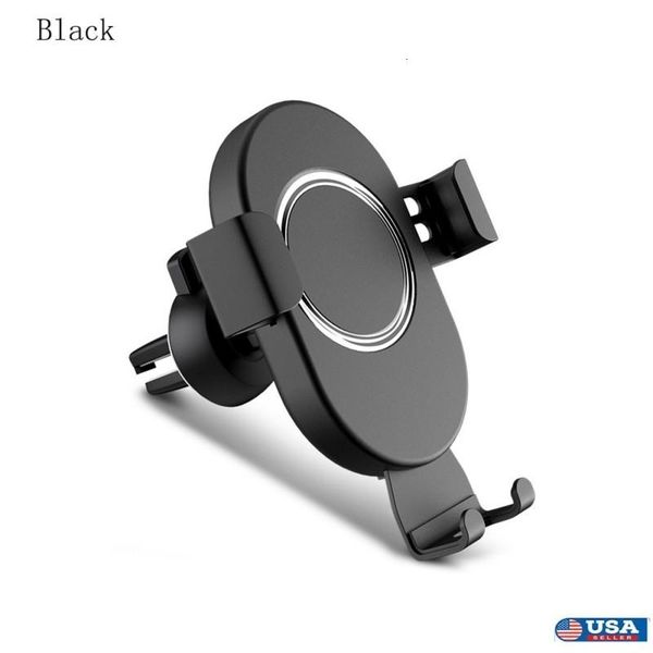 

cgjxssell 10w wireless charging while navigation air vent mount anti -slip phone holder multifunction phone bracket t191031