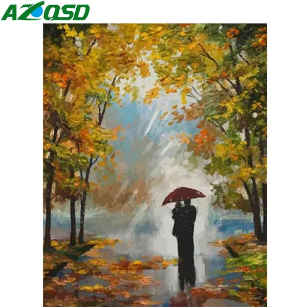 

azqsd paint by number canvas painting kits figure diy 40x50cm no frame handicraft oil painting by numbers couple wall art