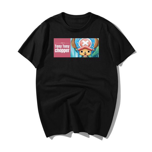 

japan anime one piece t shirt men fashion one piece tony tony chopper casual cute lovely t-shirt mens summer hip hop streetwear