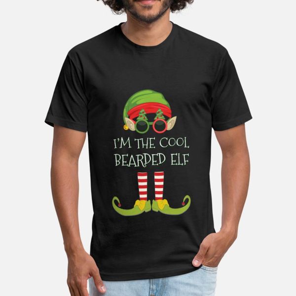 

i m the cool bearded elf t shirt men designs short sleeve o neck standard gift humor spring original shirt