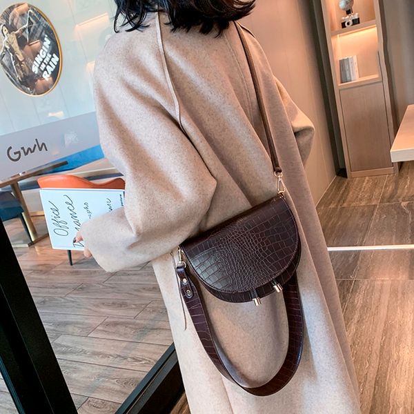 

38 crocodile crossbody bag womens shoulder bag designer designer womens bag pu leather bucket handbag sac main