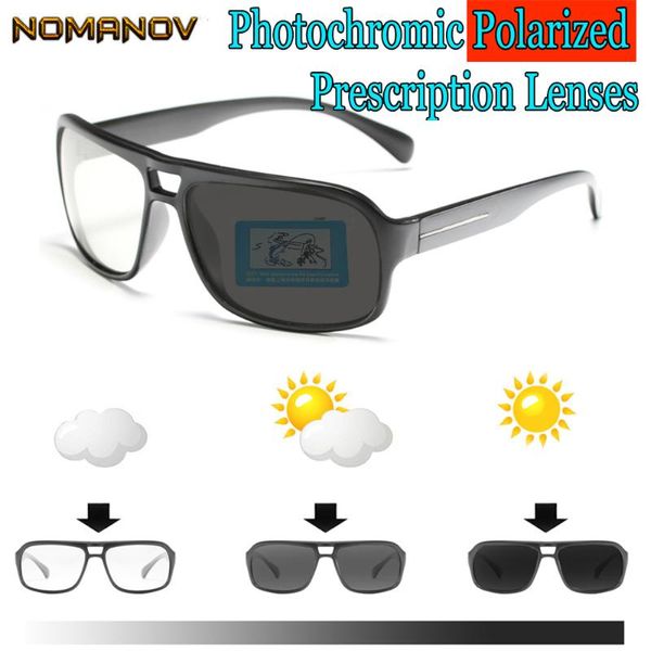 

2020 time-limited pchromic polarized prescription sunglasses custom made myopia minus lens -1 -1.5 -2 -2.5 -3 -3.5 -4 to -6, White;black