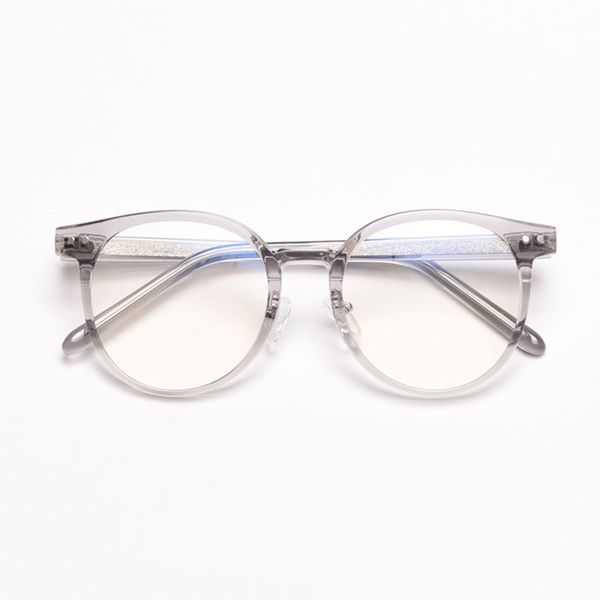 

veshion round plastic titanium glasses frames vintage men women optical fashion computer glasses, Black