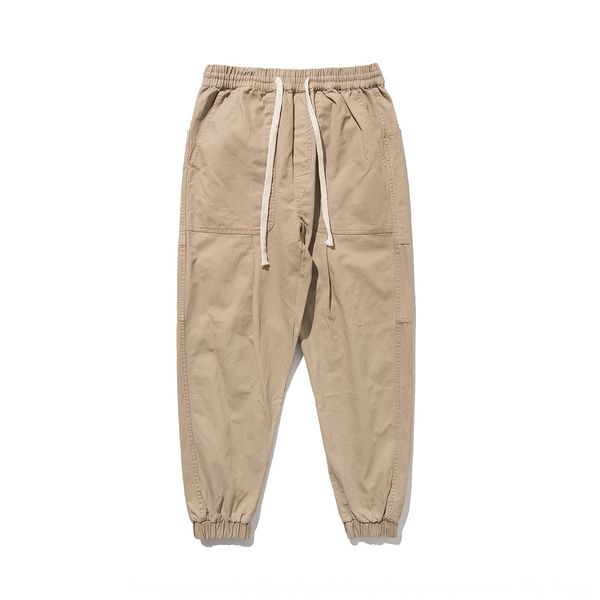 

men's 2020 autumn new national fashion simple solid pants pantsnational casual pantscolor loose sports ankle harlan casual trousers e9u, Blue