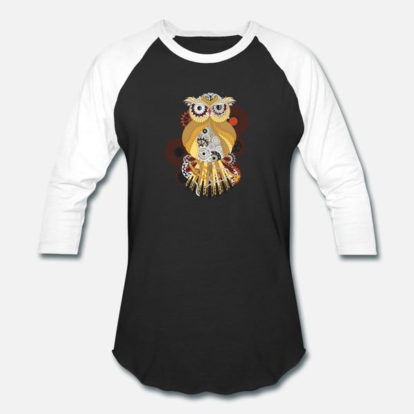 

steampunk owl gift gears clothing decor accesories vintage awesome design t shirt men customize cotton round neck outfit spring autumn shirt