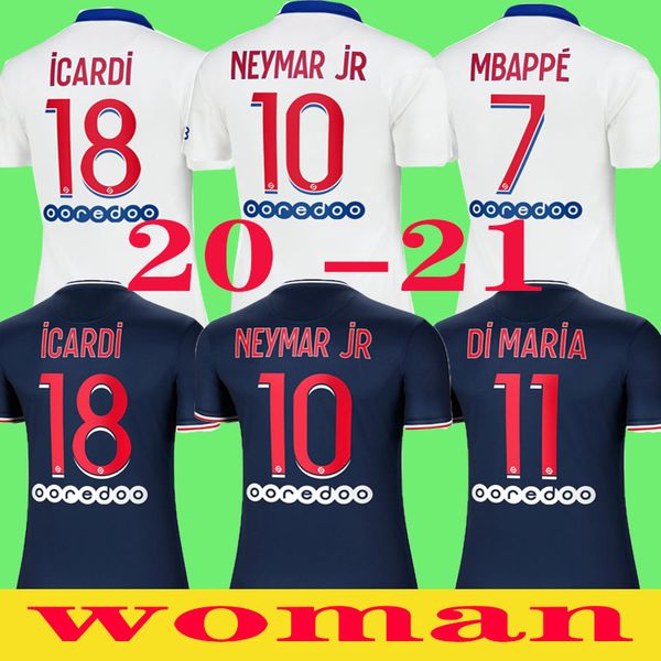 

woman 20 21 maillots de foot maillot de football mbappe cavani thaÃ¯lande 2020 2021woman maillot football parisien silva football jersey, Black;yellow