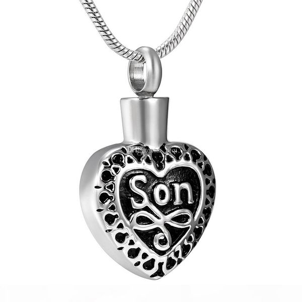 

cmj8373 charm suspension cremation urn pendant pet human ashes funeral keepsakes urn memorial jewelry ing, Silver
