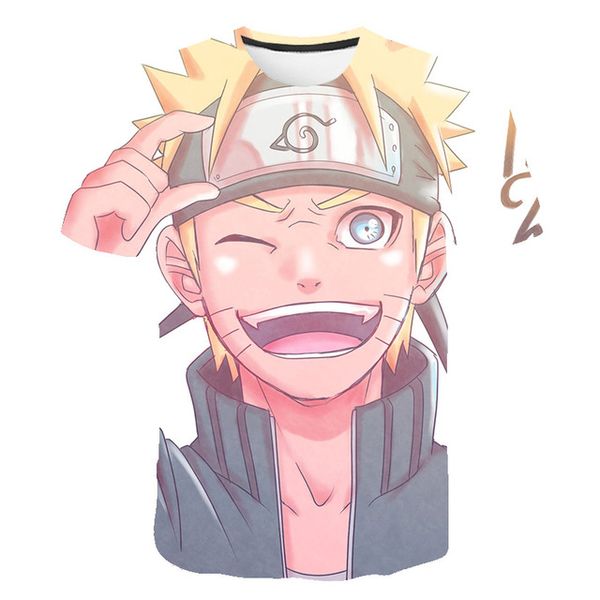 

style classic anime naruto lovely cosplay o collar new 3d print shirts horror humor plus size men clothing