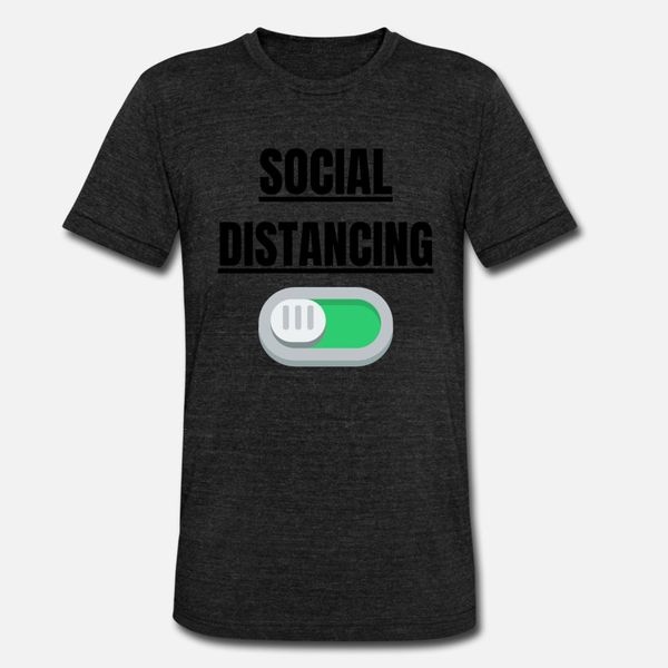 

social distancing t shirt men personalized 100% cotton round collar clothing interesting comical spring autumn pattern shirt